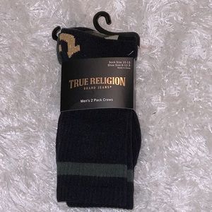 True Religion Men’s 2 Pack Crew Sock